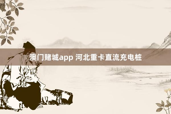 澳门赌城app 河北重卡直流充电桩